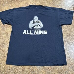 Vintage The Three Stooges T Shirt Size Xl Navy "all Mine" 2004 Promo